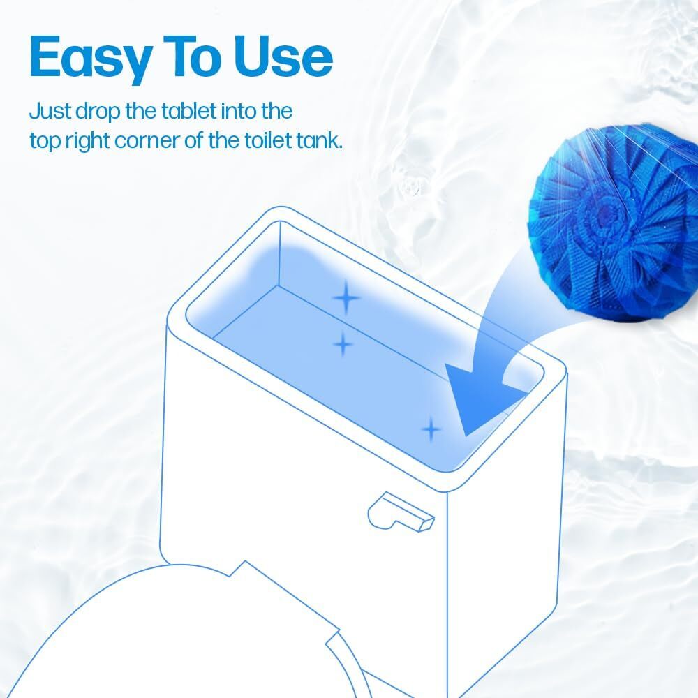 Disposable Toilet Bowl Cleaners(15-300 Tablets) Odor Eliminator, Fresh Scent